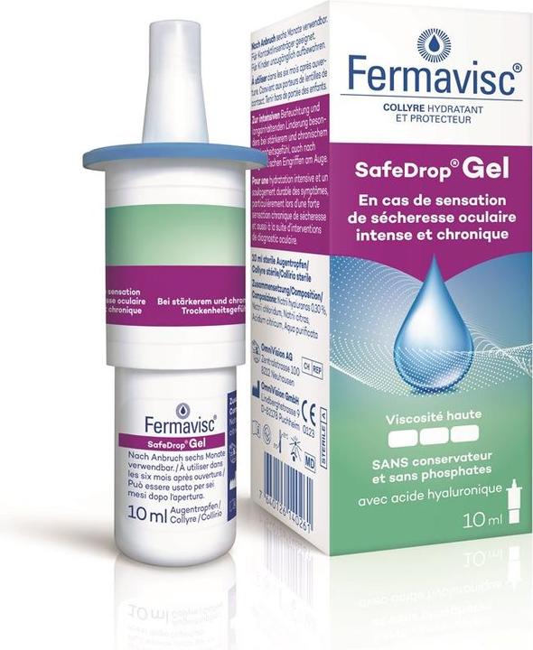 OmniVision SafeDrop Gel Gtt Opht 0.3 % (10 ml, Fermavisc SafeDrop Gel Gtt Opht 0.3 %)