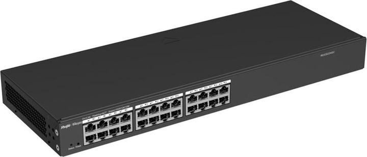 Actual product image Ruijie 24-Port Gigabit Smart Switch, 24 Gigabit RJ45 Ports,19-inch Rack-mountable Steel Case (24 Ports)