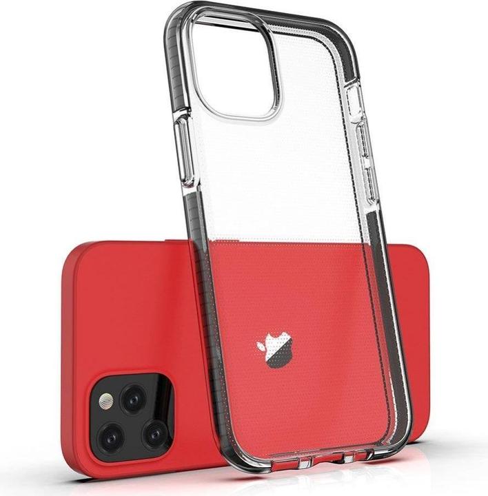 Actual product image Hurtel Spring Case clear TPU gel protective cover with colourful frame for iPhone 13 Pro light blue (Apple iPhone 13 Pro)