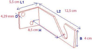 Actual product image Falcon Eyes Bracket FA-013 for B-Reel (Stand holder)