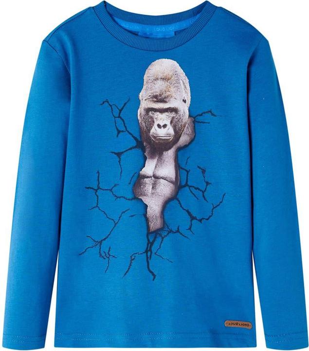 Produktbild VidaXL Kinder-Langarmshirt Petrolblau 104,Material: 100 (104)