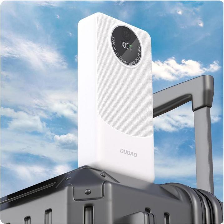 Actual product image Dudao K12 powerbank 20000mAh 22.5W White (20000 mAh, 22.50 W, 22.50 Wh)