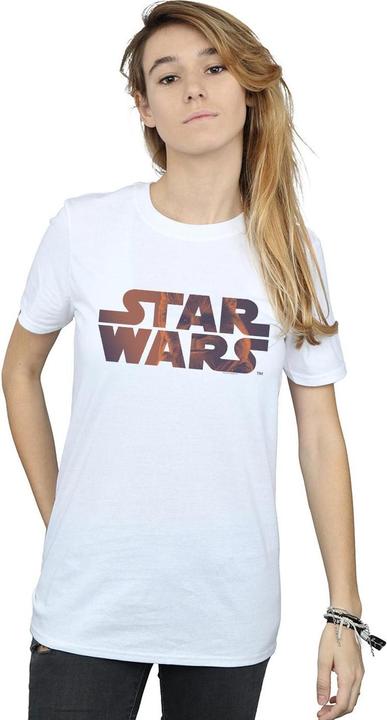Actual product image Star Wars Womens/Ladies Chewbacca Logo Cotton Boyfriend T-Shirt (XXL)