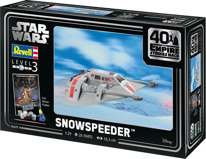 Produktbild Revell 05679 Star Wars Snowspeeder 40th Anniversary Science Fiction Bausatz 1:29