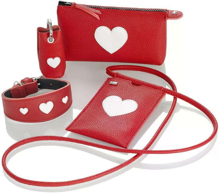 Image du produit Hunter Collier Lévrier Love 37/XS-S, rouge/noir (Chien, Général)