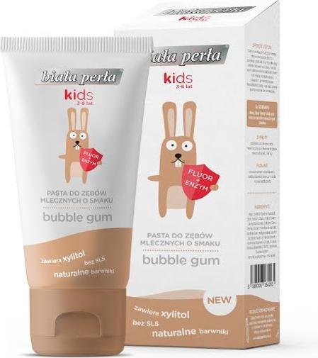 Immagine prodotto Dentifricio al latte per bambini 3-6 anni Bubble Gum 50Ml (50 ml)