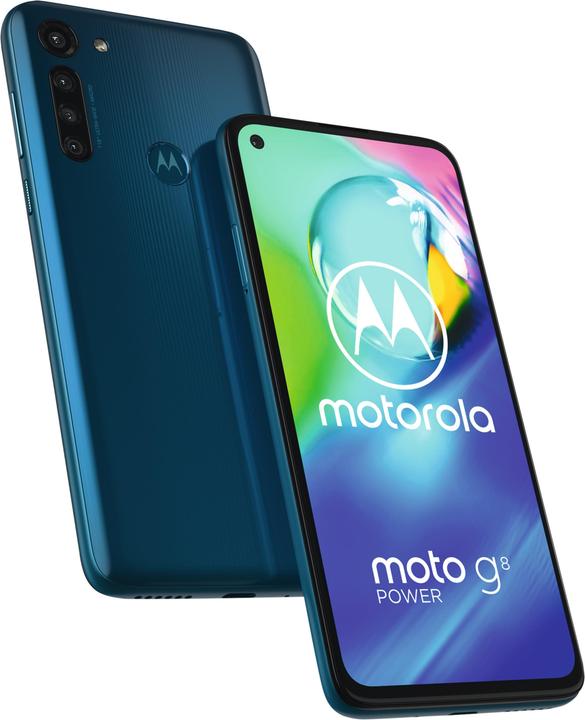 Motorola Moto G8 Power (64 GB, Blue, 6.40", Hybrid Dual SIM, 16 Mpx, 4G)