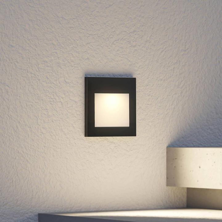 Image du produit Arcchio Yariki LED encastré de mur, noir (214 lm)