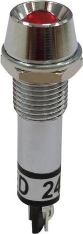 Produktbild RND Components LED-Signalleuchte, Löten, Fest, Rot, AC / DC, 24V
