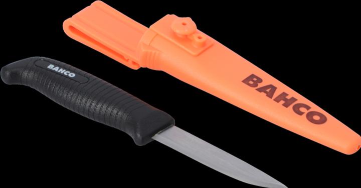 Produktbild Bahco Messer aus Kohlenstoffstahl mit 2-Komponenten-Griff - 15 Stück im Thekendisplay (Cutter)