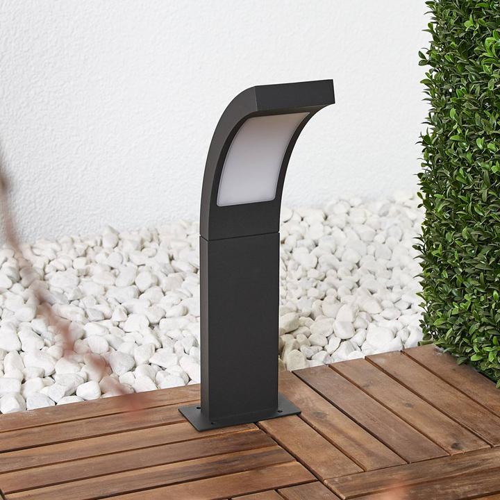 Produktbild Lucande Juvia Aussen Garten Leuchte H40 Graphite/Opal (520 lm, IP54)
