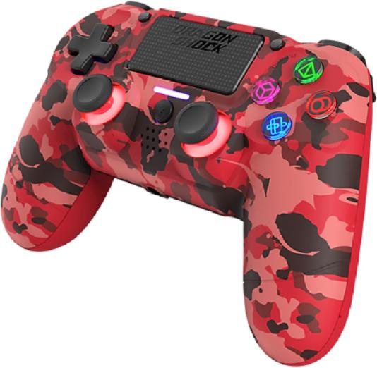 Produktbild DragonShock Controller Miraz Wireless rot camo PS4 (PS4)