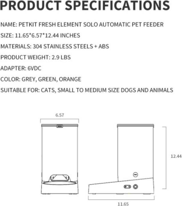 Image du produit Petkit Fresh Element Solo (3 l)
