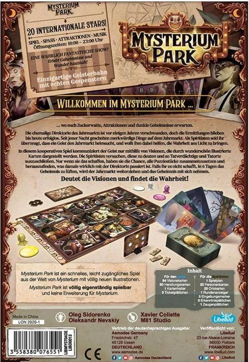 Produktbild Asmodée Mysterium Park (Deutsch)