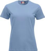 Clique Damen T-Shirt Classic-T 029361, Baumwolle, hellblau, Grösse S (S)