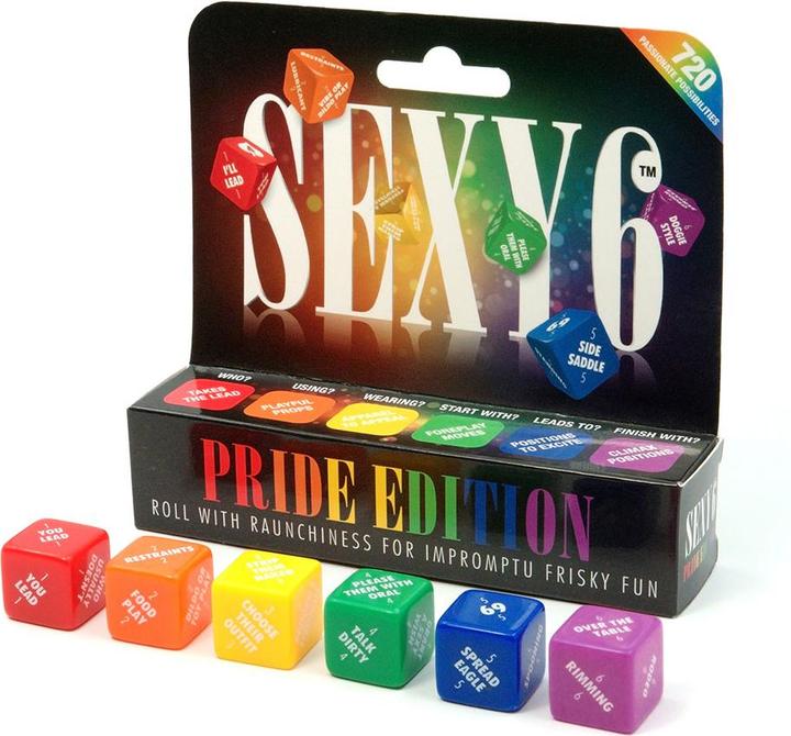 Actual product image Creative Conceptions Sexy 6 Dice - Pride Edition (Dice games)