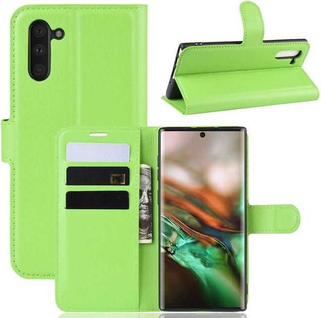 Actual product image MU Classic Litchi Leather Bookcover Series (Samsung Galaxy Note 10)
