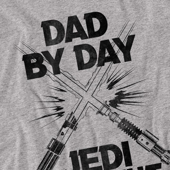 Actual product image Star Wars Unisex Adult Jedi By Night Fathers Day T-Shirt (XL)