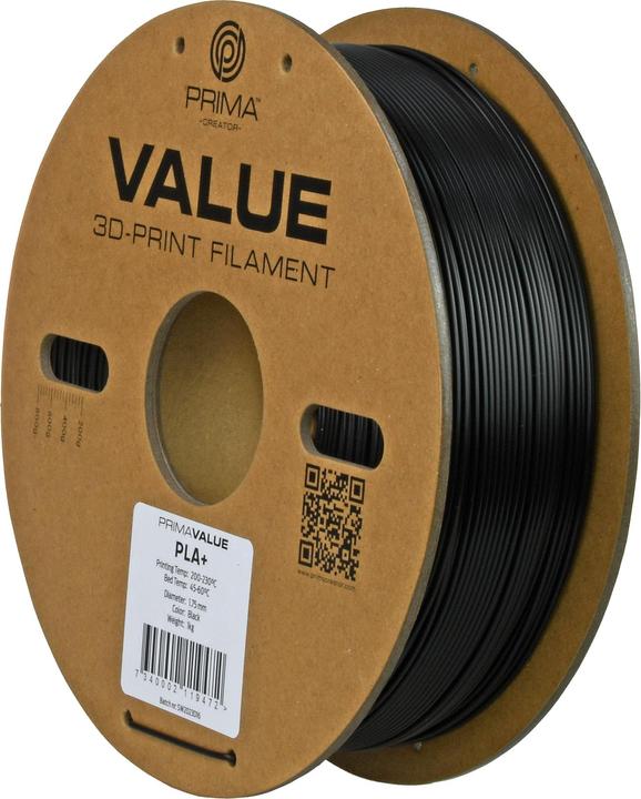 Immagine prodotto Prima Creator PrimaValue PLA+ (PLA, 1.75 mm, 1.32 g, Nero)
