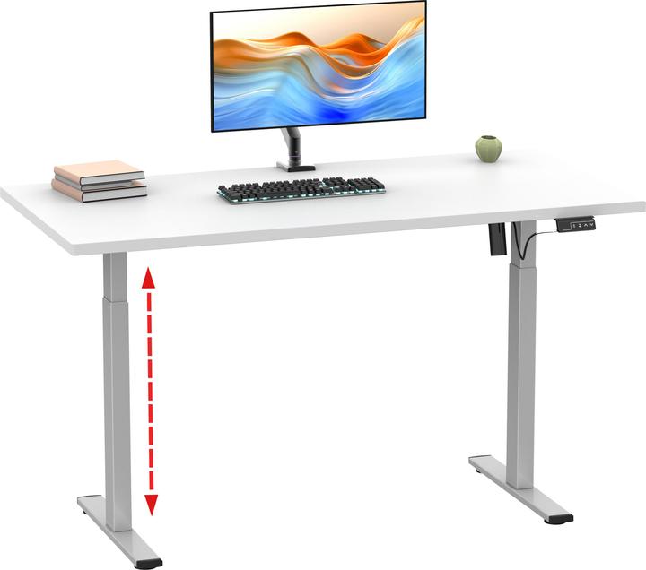 Actual product image VCM Desk adjustable Lona 110x80 si (110 x 80 x 120 cm)
