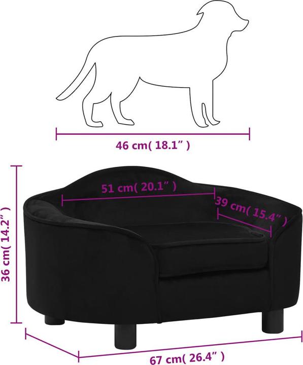 Actual product image VidaXL Hundesofa (Dog)