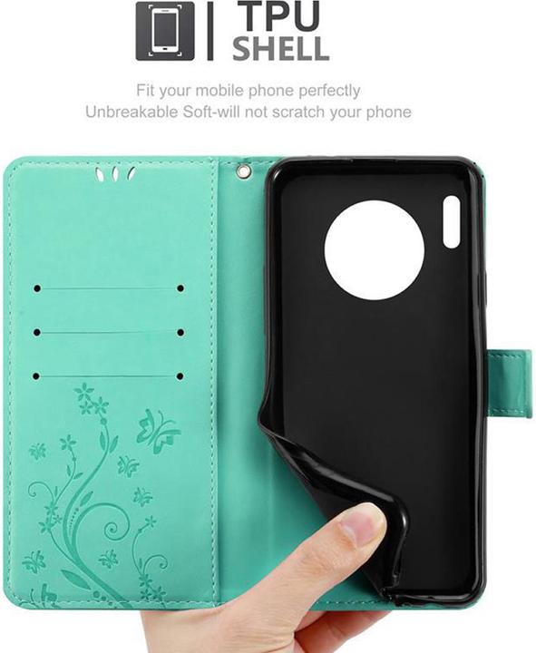 Produktbild Cadorabo Flower Book Cover (Huawei Mate 30 Pro)