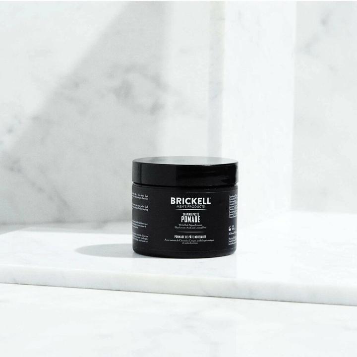 Actual product image Brickell Men's Shaping Paste Pomade 59ml (Hair paste, 59 ml)
