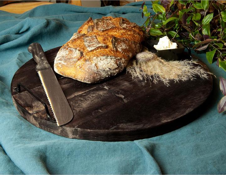 Actual product image Natura Punto Mango wood round cutting board