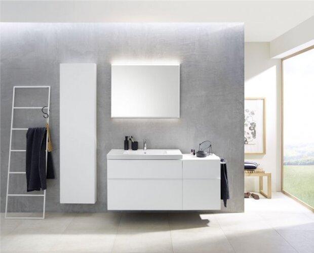 Actual product image Geberit iCon Light washbasin, 90 cm x 48 cm, without tap hole, with overflow,501840 (480 mm, 900 mm)