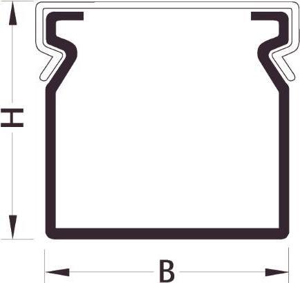 Produktbild Hager Ledningskanal BA6 60015 opslids (Kabelkanal, 200 cm)
