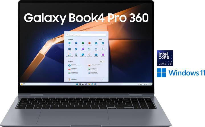 Actual product image Samsung Galaxy Book4 Pro 360 (16", Intel Core Ultra 7 155H, 16 GB, 1000 GB, DE)