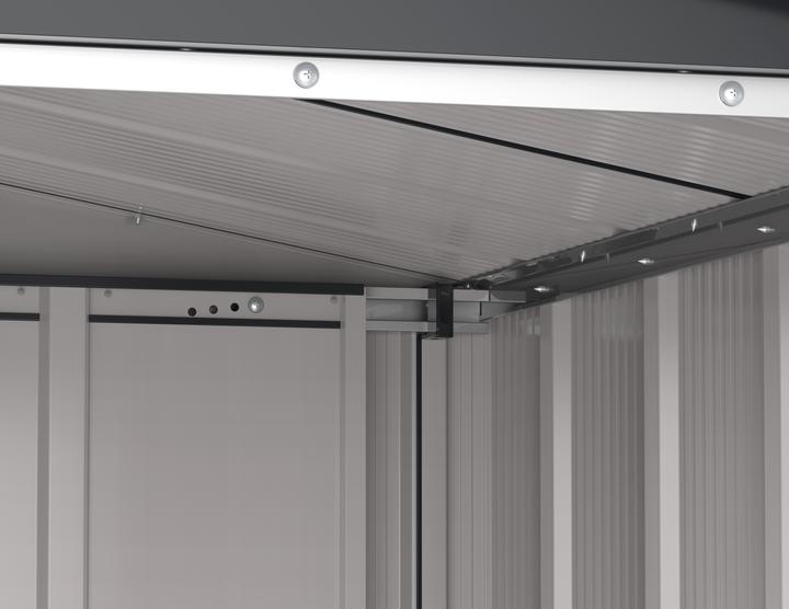 Actual product image Tepro Eco 5x4 shed, anthracite/white