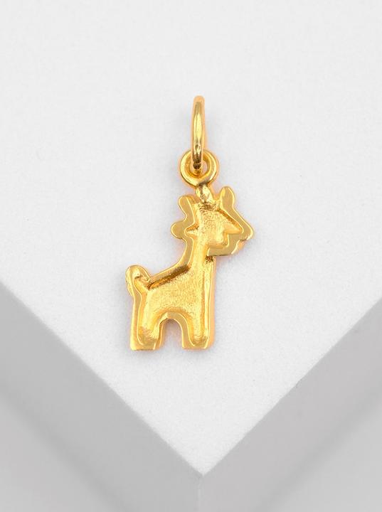 Immagine prodotto Muau Ciondolo giraffa oro giallo 750, 19x9 mm (Oro giallo 750/18 carati)