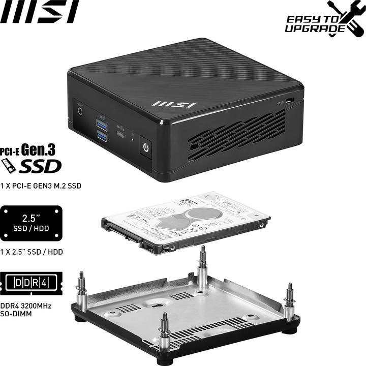 Produktbild MSI Cubi N ADL-006DE (Intel N200, 4 GB, 128 GB, Intel UHD Graphics)