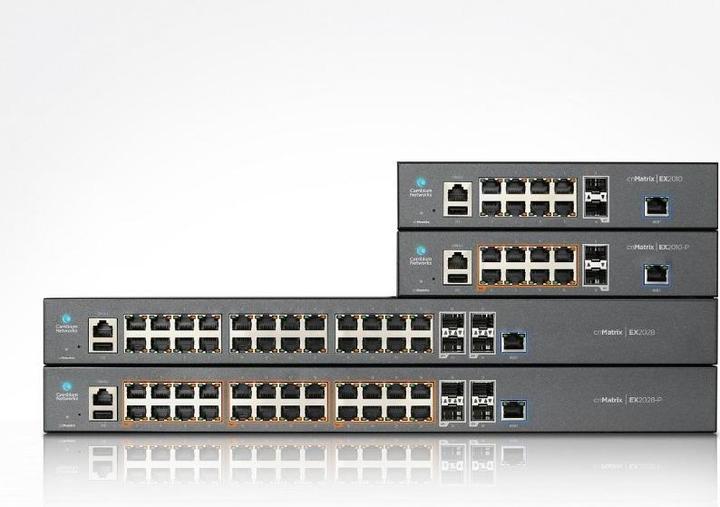 Actual product image Cambium Networks MX-EX2010PXA-E - Intelligent Ethernet PoE Switch 8 x 1G, 2 SFP fiber ports no power cord (10 Ports)