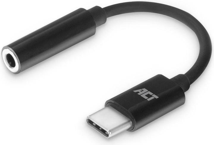 Produktbild AC7380 Audio-Kabel 0,11 m 3.5mm USB Typ-C Schwarz