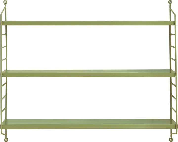 Actual product image En.Casa Modular wall shelf Strängnäs set of 4 olive green