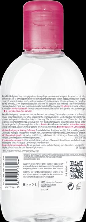 Actual product image Bioderma Sébium H2O (Micelle water, 250 ml)