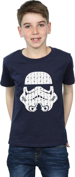 Immagine prodotto Star Wars Christmas Stormtrooper Helmet Maglietta Ragazzi (140, 146)