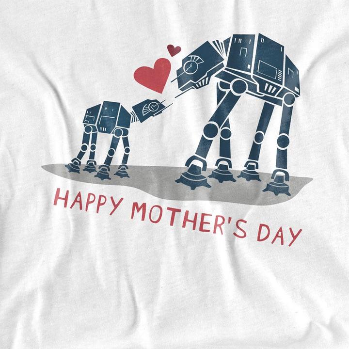 Actual product image Star Wars Unisex Adult Happy Mother's Day T-Shirt (L)