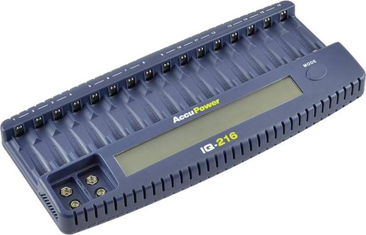 Image du produit AccuPower IQ216 (1 pcs, AAA, AA, 9V Block, Batterie)
