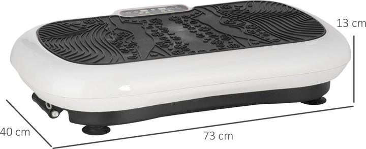 Image du produit Swisshandel24 Plaque vibrante avec 2 bandes de fitness 99 niveaux de vibration 120 kg de capacité de charge