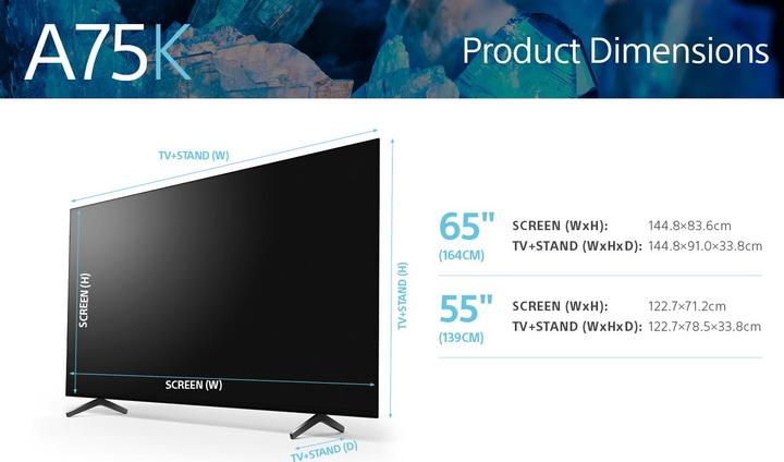 Produktbild Sony OLED XR-55A75K (55", A75K, OLED, 4K, 2022)