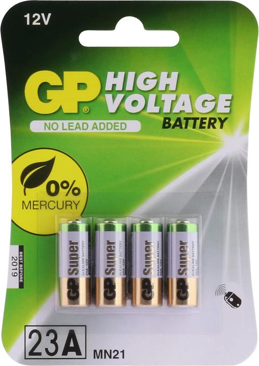 Actual product image GP Batteries Alkaline 23A / MN21 (4 pcs., A23, 38 mAh)