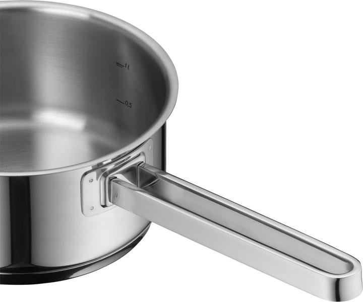 Produktbild WMF Stielkasserolle FUNCTION 4 Silberfarben (16 cm, Kochtopf, Edelstahl)