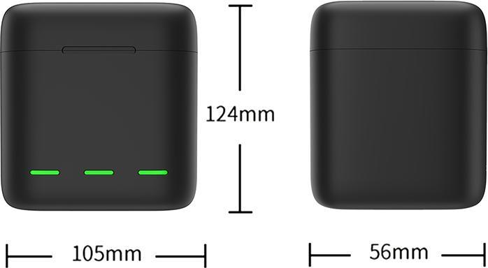 Actual product image Telesin Battery Charger & Storage Box (Hero 10, Hero 9 Black)