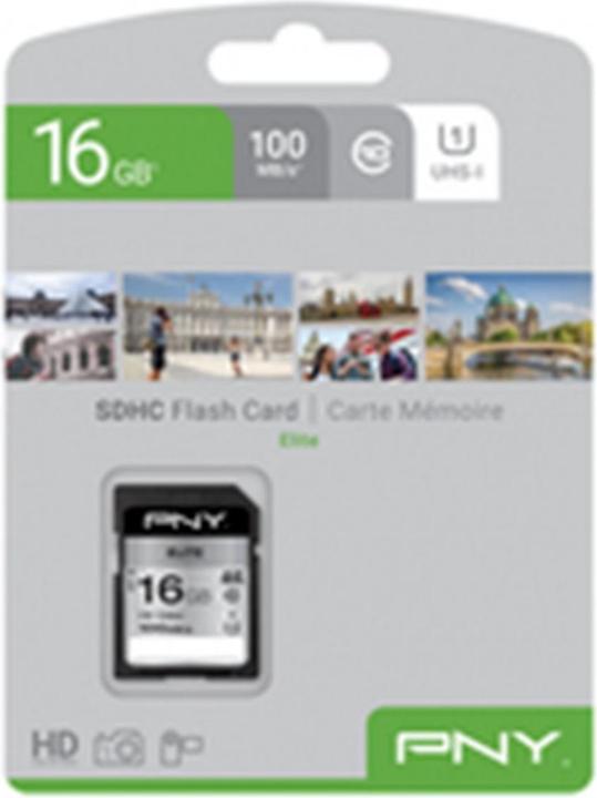 PNY Elite (16 GB, SDHC, U1, UHS-I)