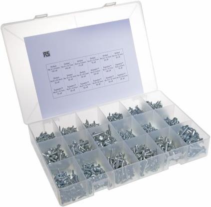 Actual product image Rs Pro Sheet metal screws pan head assortment (1200 Screws per piece)