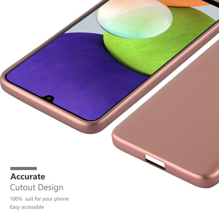 Actual product image Cadorabo TPU Matt Metallic Sleeve (Samsung Galaxy M22, Samsung Galaxy A22, Samsung Galaxy A32)