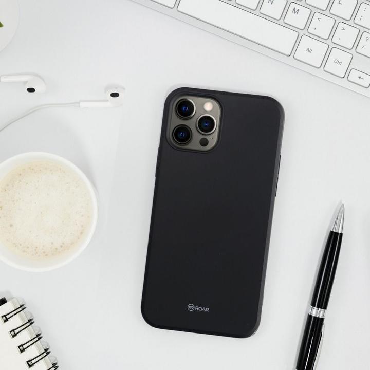 Actual product image Roar Back panel cover case COLORFUL JELLY for IPHONE 7 / 8 black (Apple iPhone 7)
